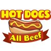 Signmission Safety Sign, 9 in Height, Vinyl, 6 in Length, Hot Dogs, D-DC-48-Hot Dogs D-DC-48-Hot Dogs